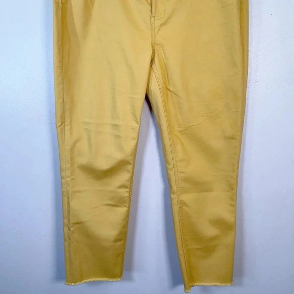 Talbots  Womens Size 10P Flawless Five Pocket Slim Ankle Mustard Jeans - Picture 7 of 14
